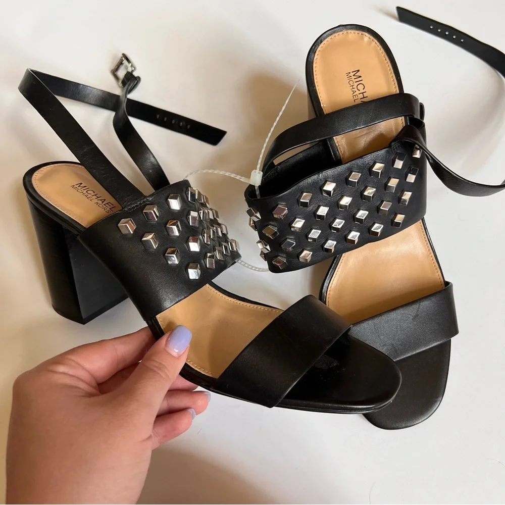 Michael Kors Valencia Ankle Strap Heels Sz 10 NWOB